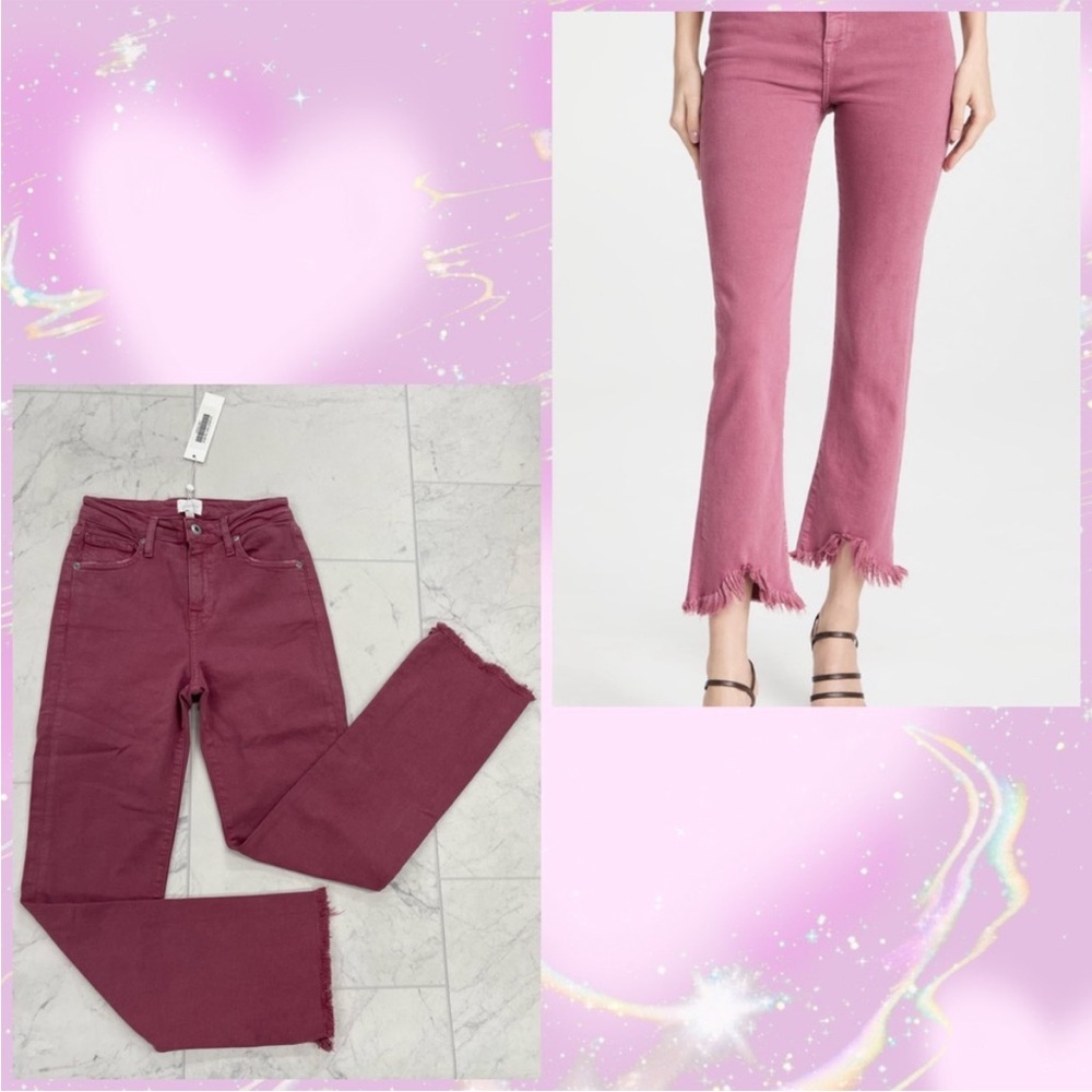 NWT Jonathan Simkhai River High Rise Straight In Roan Rouge Size 25